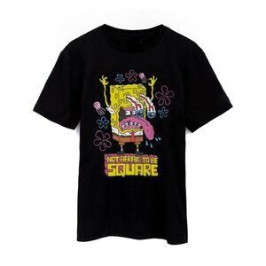 SpongeBob Dare To Be Square Cartoon Graphic T-Shirt